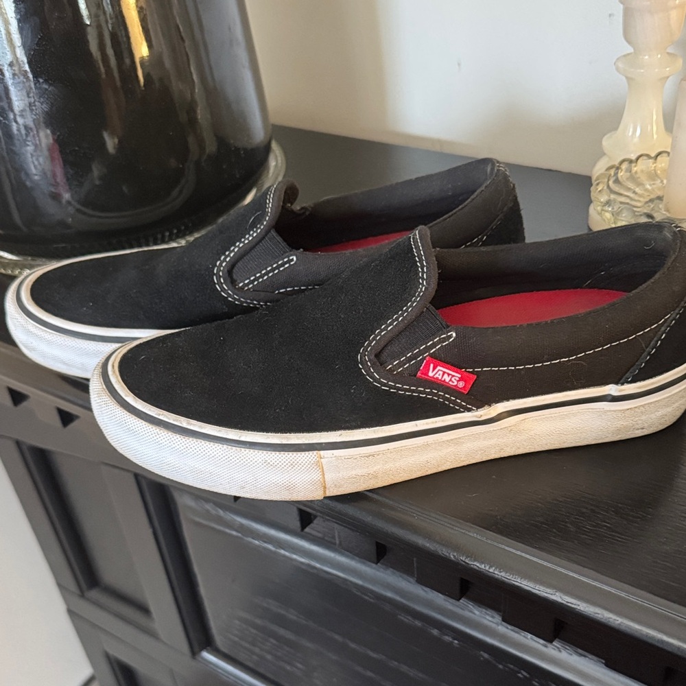 Vans Black Slip-On Sneakers
